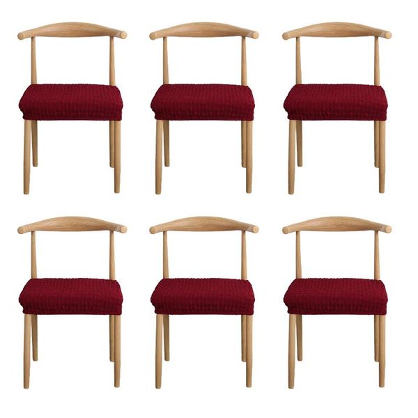 6pcs polyester washable reusable dining chair jacquard weave removable soft seat cover solid easy install high stretch slipcover covers
6pcs polyester washable reusable dining chair jacquard weave removable soft seat cover solid easy install high stretch slipcover covers