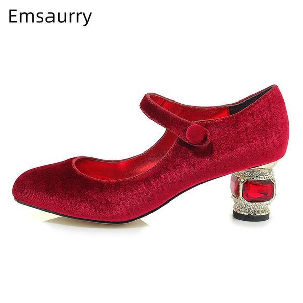dress shoes red velvet mary janes jeweled diamond heels women round toe banquet rhinestone heel genuine leather pumps, Black
dress shoes red velvet mary janes jeweled diamond heels women round toe banquet rhinestone heel genuine leather pumps, Black