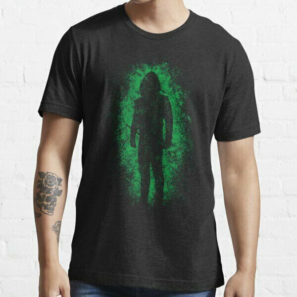 the green hood t-shirt for men women gift for fans, White;black