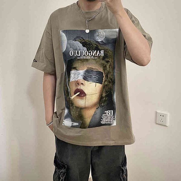 men's t-shirts high street oil picture short sleeve print shrit men and women will see retro loose casual t-shirt overshoot cotton t-ne, White;black
men's t-shirts high street oil picture short sleeve print shrit men and women will see retro loose casual t-shirt overshoot cotton t-ne, White;black