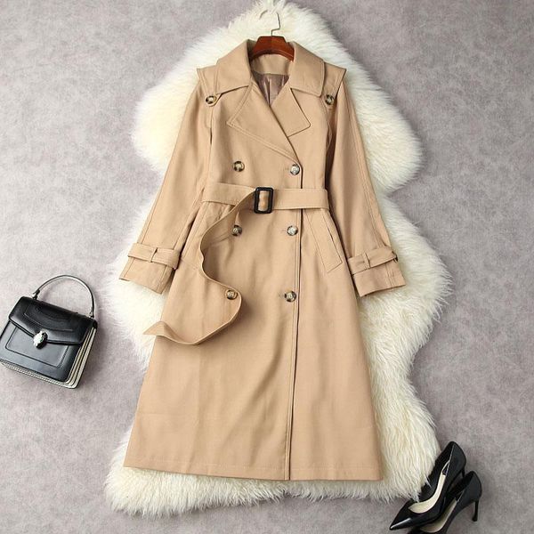 women's trench coats 2021 spring long sleeve double breasted versatile coat loose windbreaker women casual fashion winter overcoat, Tan;black
women's trench coats 2021 spring long sleeve double breasted versatile coat loose windbreaker women casual fashion winter overcoat, Tan;black