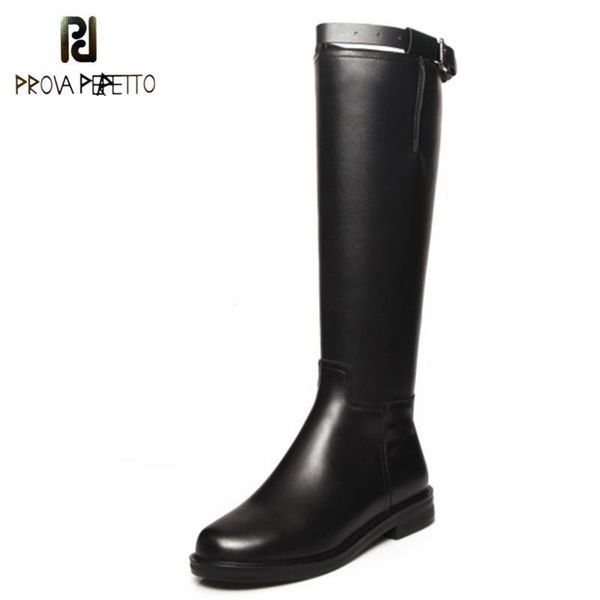 prova perfetto women's boots classics round toe buckle strap woman solid color non-slip zapatillas mujer, Black
prova perfetto women's boots classics round toe buckle strap woman solid color non-slip zapatillas mujer, Black