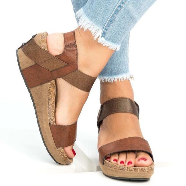 women simple casual summer platform high heel sandals zapatos de mujer ladies fashion open toe shoes, Black
women simple casual summer platform high heel sandals zapatos de mujer ladies fashion open toe shoes, Black