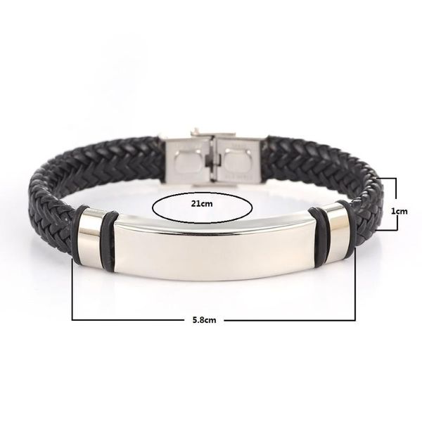 bangle match-right men's leather bracelets metal bracelet cuff for men stainless steel smooth bangles wristband br012, Black
bangle match-right men's leather bracelets metal bracelet cuff for men stainless steel smooth bangles wristband br012, Black