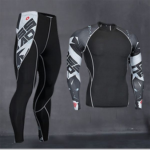 thermal underwear men's long underwear compression clothing fitness shirt men running shirt training pants thermal underwear 211110, Black;white
thermal underwear men's long underwear compression clothing fitness shirt men running shirt training pants thermal underwear 211110, Black;white