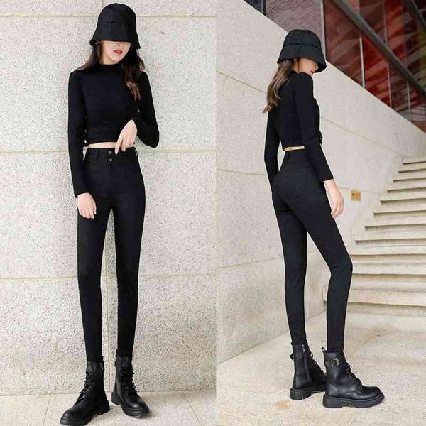 women's jeans korean stretch high waist slim fit and versatile small foot pencil pants ww23, Blue
women's jeans korean stretch high waist slim fit and versatile small foot pencil pants ww23, Blue