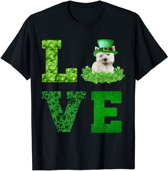 love westie st patricks day leprechaun t-shirt size m - 5xl, White;black 
love westie st patricks day leprechaun t-shirt size m - 5xl, White;black
