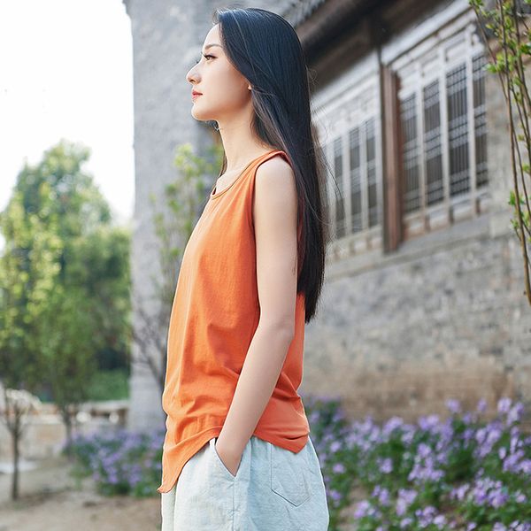 camis will see women's clothes tank pure cotton 4 colours irregular t-shirts, White
camis will see women's clothes tank pure cotton 4 colours irregular t-shirts, White