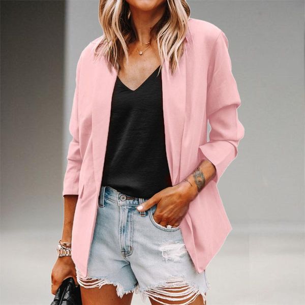 women's suits & blazers 2021 long sleeve pure oversize notched coat blazer autumn winter women streetwear outfits windbreaker female, White;black
women's suits & blazers 2021 long sleeve pure oversize notched coat blazer autumn winter women streetwear outfits windbreaker female, White;black