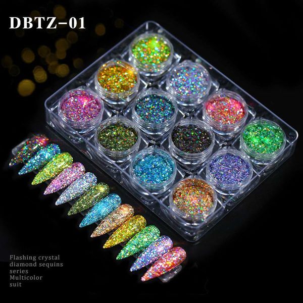nail glitter 12pcs/set powder dust iridescent flakes sequins gold silver super shining paillette art manicure decorations, Silver;gold
nail glitter 12pcs/set powder dust iridescent flakes sequins gold silver super shining paillette art manicure decorations, Silver;gold