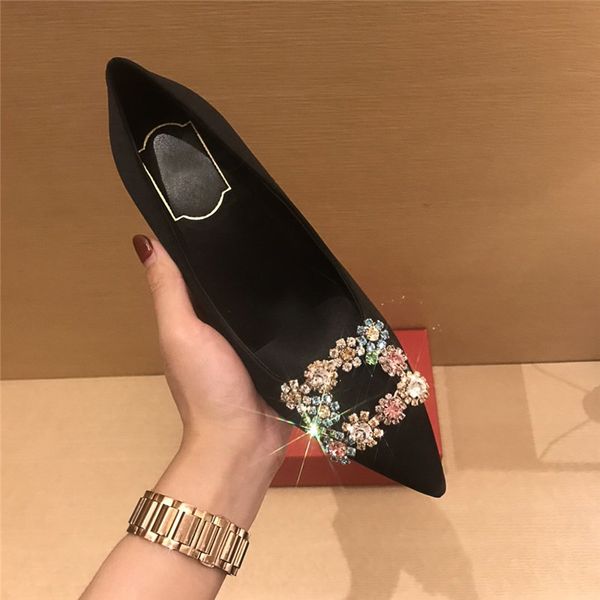 summer fashion party banquet ladies sandals fashionable rhinestone women sandals with 6.5cm high heels pointed toe slides with box, Black
summer fashion party banquet ladies sandals fashionable rhinestone women sandals with 6.5cm high heels pointed toe slides with box, Black