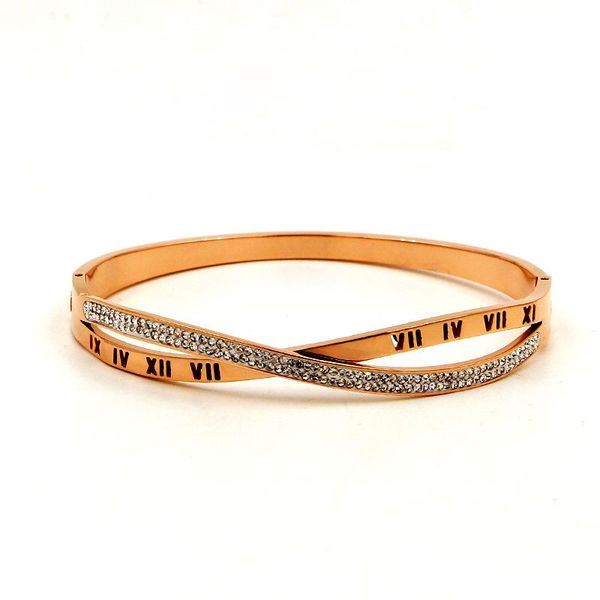 bangle fashion cross crystal stainless steel bangles bracelet for women roman numerals design jewelry christmas gifts b304, Black
bangle fashion cross crystal stainless steel bangles bracelet for women roman numerals design jewelry christmas gifts b304, Black