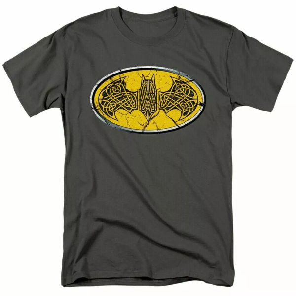DC Batman Celtic Shield T Shirt Mens Licensed DC Comics Tee Charcoal, White;black 
DC Batman Celtic Shield T Shirt Mens Licensed DC Comics Tee Charcoal, White;black