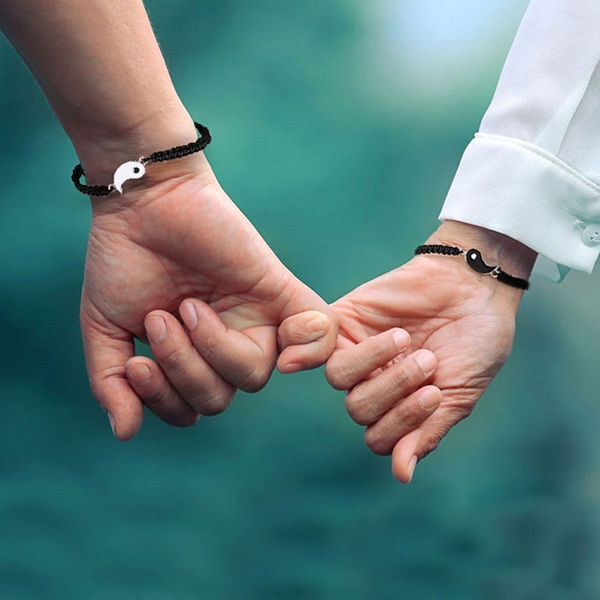 couple friendship bracelets chinese yin yang tai chi alloy pendant wax rope braid bracelet, Golden;silver
couple friendship bracelets chinese yin yang tai chi alloy pendant wax rope braid bracelet, Golden;silver