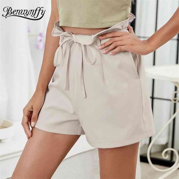 tie waist solid women shorts ruffle high casual summer for ladies fashion street pocket straight 210510, White;black
tie waist solid women shorts ruffle high casual summer for ladies fashion street pocket straight 210510, White;black