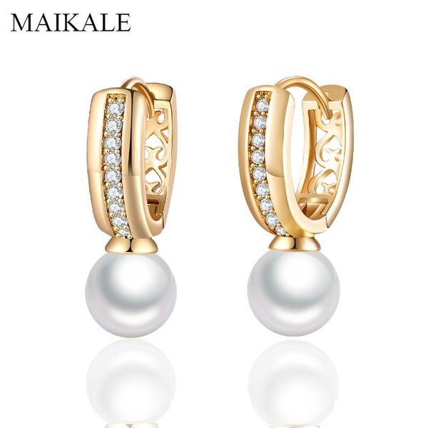 stud maikale fashion gold/silver round cubic zirconia earrings with big pearl for women jewelry delicate gifts, Golden;silver
stud maikale fashion gold/silver round cubic zirconia earrings with big pearl for women jewelry delicate gifts, Golden;silver