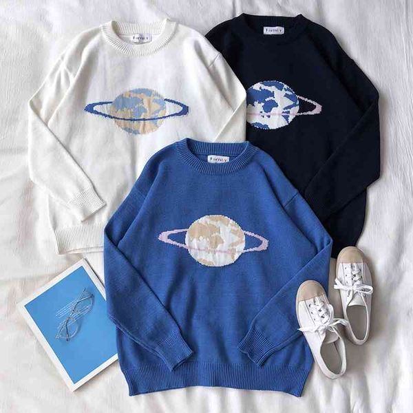 winter oversize sweater women loose long sleeve cute planet printed pullover sweaters female korean streetwear knitted 210602, White;black
winter oversize sweater women loose long sleeve cute planet printed pullover sweaters female korean streetwear knitted 210602, White;black