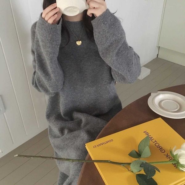 knitted dr's 2021 autumn and winter korean version medium length loose large fat mm bottomed sweater skirt, Black;gray
knitted dr's 2021 autumn and winter korean version medium length loose large fat mm bottomed sweater skirt, Black;gray