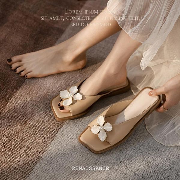 slippers women natural leather korean plus size 22-25.5cm full flower retro style net red casual summer shoes, Black
slippers women natural leather korean plus size 22-25.5cm full flower retro style net red casual summer shoes, Black
