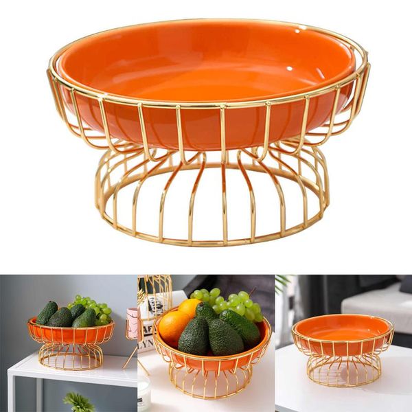 kitchen storage & organization ceramic candy plate container with gold iron lines large size bright orange tray fruit simple design
kitchen storage & organization ceramic candy plate container with gold iron lines large size bright orange tray fruit simple design