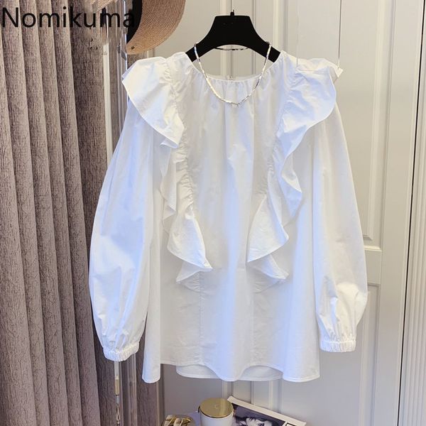nomikuma sweet ruffle korean causal blouse women puff sleeve o-neck doll shirt spring new blusas mujer de moda 6g199 210427, White
nomikuma sweet ruffle korean causal blouse women puff sleeve o-neck doll shirt spring new blusas mujer de moda 6g199 210427, White