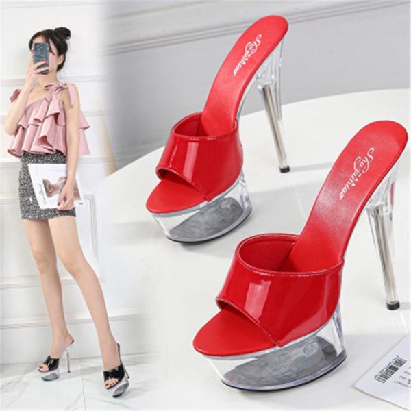 slippers women 2021 summer female model t show crystal shoes 15 cm high-heeled transparent waterproof terrace stilettos, Black
slippers women 2021 summer female model t show crystal shoes 15 cm high-heeled transparent waterproof terrace stilettos, Black