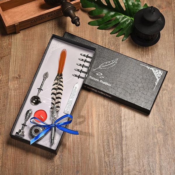 fountain pens dip ink business signature pen set vintage feather for writing birthday creative gift office supplies box
fountain pens dip ink business signature pen set vintage feather for writing birthday creative gift office supplies box