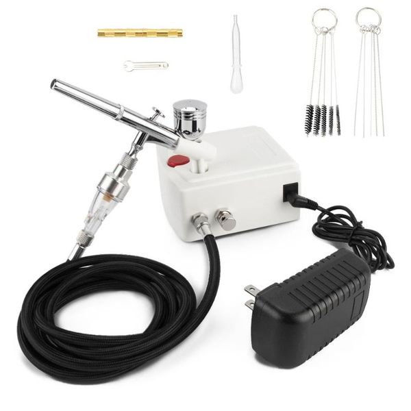professional spray guns airbrush kit, dual-action air brush set with mini compressor 0.3mm needle 7cc cup & cleaning kit for makeup,nail
professional spray guns airbrush kit, dual-action air brush set with mini compressor 0.3mm needle 7cc cup & cleaning kit for makeup,nail