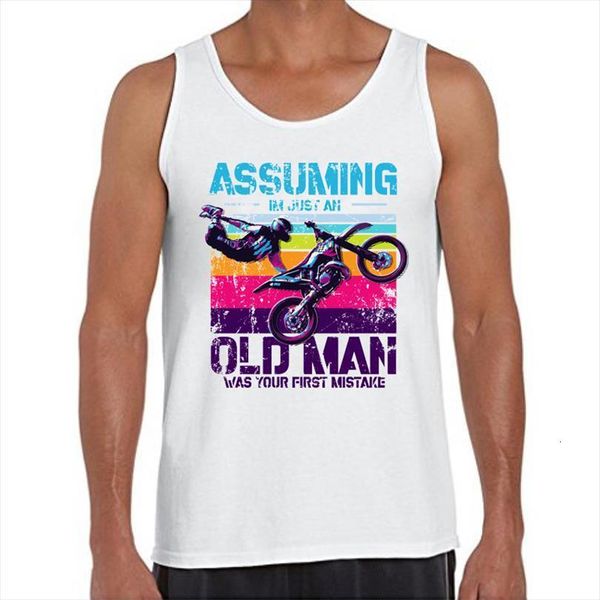 vintage riding motocycle men tank retro assuming im just an old man printed vest sleeveless tee cool o neck, White;black
vintage riding motocycle men tank retro assuming im just an old man printed vest sleeveless tee cool o neck, White;black