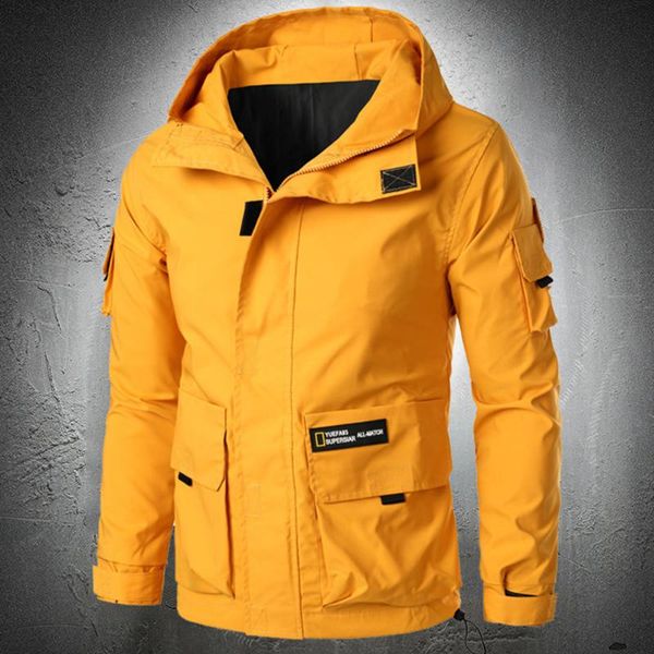 men's jackets fall casual jacket light windbreaker with hooded hunting style korean fashion zip-up print coat, Black;brown
men's jackets fall casual jacket light windbreaker with hooded hunting style korean fashion zip-up print coat, Black;brown