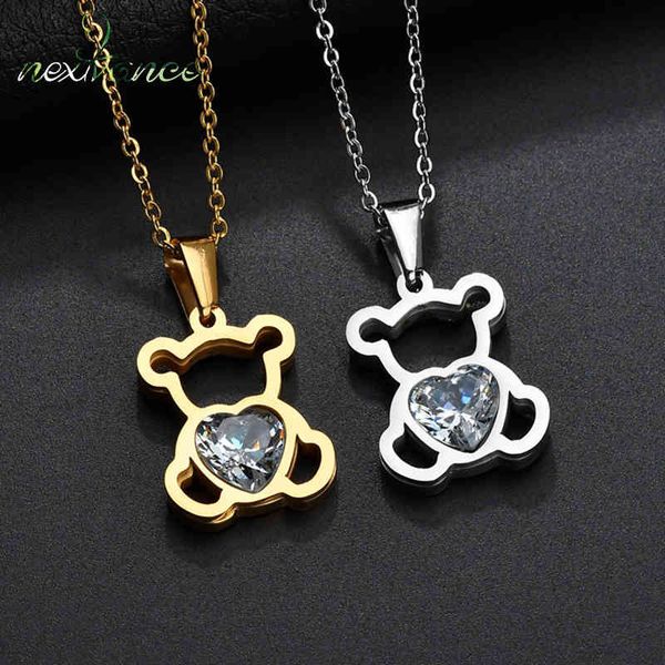 necklaces pendants nextvance love cartoon bear stainless steel pendant necklace aaa cubic zircon heart for women men gift bijoux, Silver
necklaces pendants nextvance love cartoon bear stainless steel pendant necklace aaa cubic zircon heart for women men gift bijoux, Silver