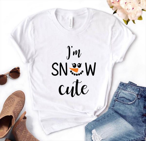im snow cute print womens t shirt short sleeve o neck loose ladies causal tee clothes, White
im snow cute print womens t shirt short sleeve o neck loose ladies causal tee clothes, White