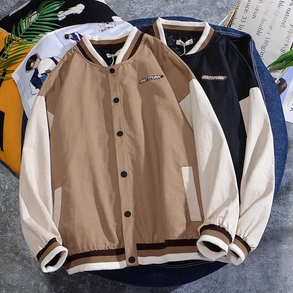 men's jackets mens baseball jersey casual japanese style cotton bomber buttons trendy sports wearing male jacket 2021, Black;brown
men's jackets mens baseball jersey casual japanese style cotton bomber buttons trendy sports wearing male jacket 2021, Black;brown