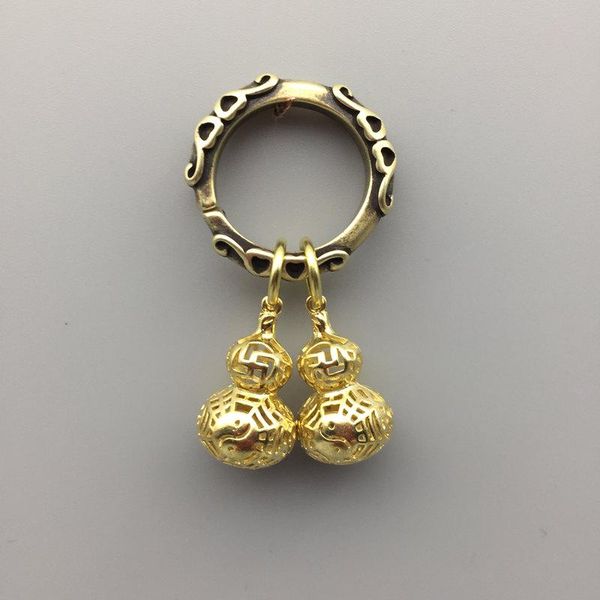 keychains chinese style vintage brass gourd pattern keychain handmade with pendant key chain for gift accessories bag decorations, Silver
keychains chinese style vintage brass gourd pattern keychain handmade with pendant key chain for gift accessories bag decorations, Silver