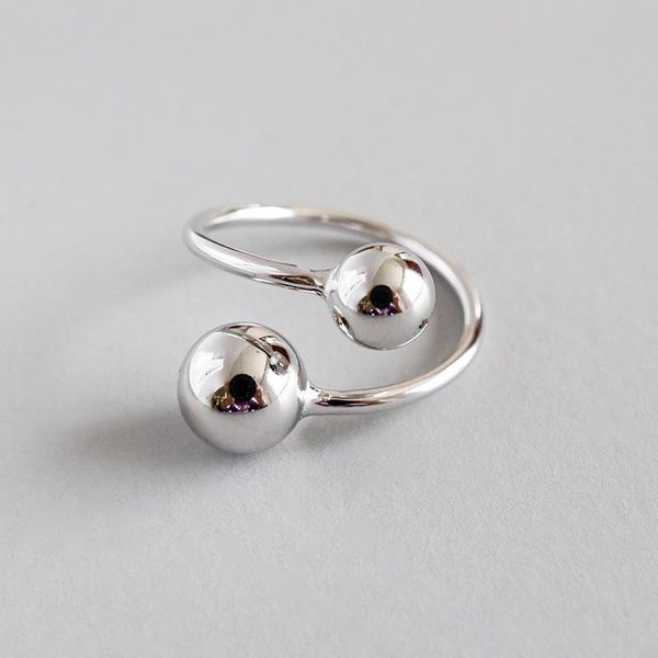 cluster rings 100% authentic 925 sterling silver fine jewelry geometric double polished ball ring j67, Golden;silver
cluster rings 100% authentic 925 sterling silver fine jewelry geometric double polished ball ring j67, Golden;silver