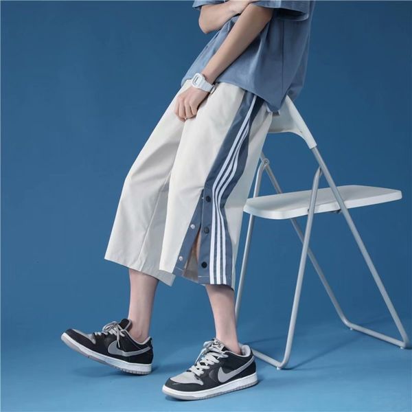 summer thin men's casual pants, trendy shorts, capris, breeches, brand, versatile breasted pants, White;black
summer thin men's casual pants, trendy shorts, capris, breeches, brand, versatile breasted pants, White;black