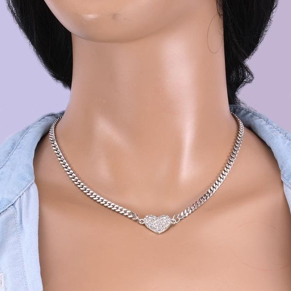 chains heart necklace women rhinestone bracelets woman chain jewelry personality lovers silver color trendy party zinc alloy collares
chains heart necklace women rhinestone bracelets woman chain jewelry personality lovers silver color trendy party zinc alloy collares