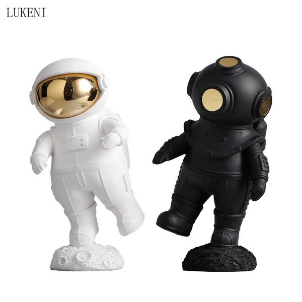 Nordic astronaut small resin creative living TV cabinet porch children's room decoration giftjavascript: 210414