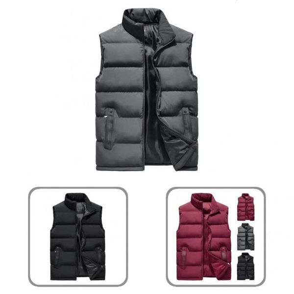 men's vests vest coat 3d cutting lightweight windproof stand collar men casual waistcoat, Black;white
men's vests vest coat 3d cutting lightweight windproof stand collar men casual waistcoat, Black;white