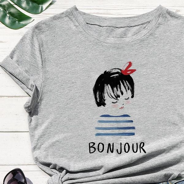 trendy bonjour letter print popnew women t shirt funny blue dress girl graphic cartoon fashion high quality, White
trendy bonjour letter print popnew women t shirt funny blue dress girl graphic cartoon fashion high quality, White