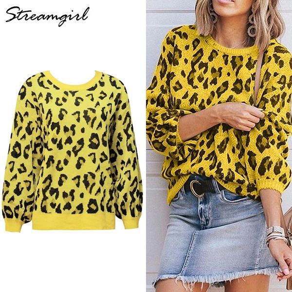 woman leopard knitted sweater winter animal print sweaters winter thick long sleeve female pullovers leopard print sweater women 210421, White;black 
woman leopard knitted sweater winter animal print sweaters winter thick long sleeve female pullovers leopard print sweater women 210421, White;black