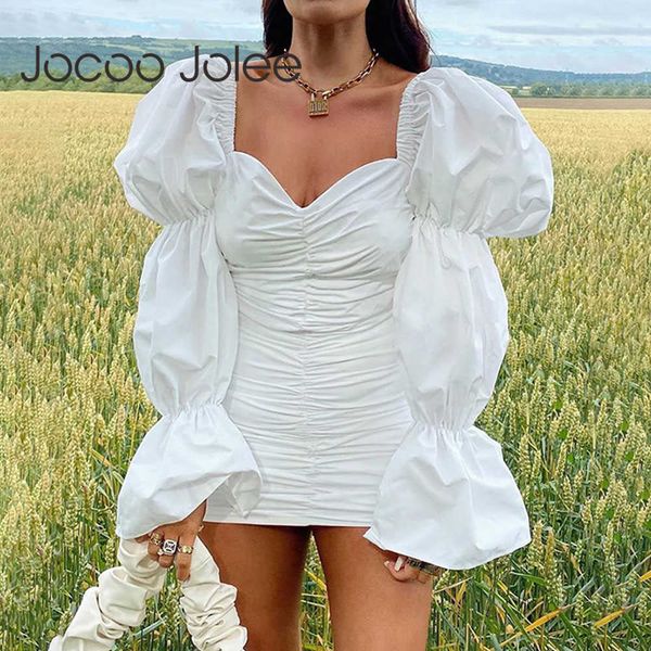 jocoo jolee women elegant long sleeve off shoulder pleated bodycon dress chic v neck white mini dress casual short dress 210619, Black;gray
jocoo jolee women elegant long sleeve off shoulder pleated bodycon dress chic v neck white mini dress casual short dress 210619, Black;gray
