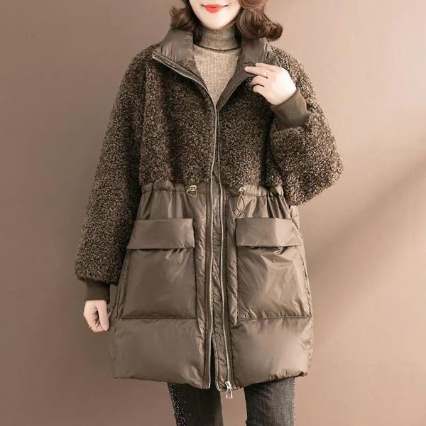 women's down & parkas winter lambswool cotton overcoat women plus size fashion casual long sleeve thick warm female coat, Black
women's down & parkas winter lambswool cotton overcoat women plus size fashion casual long sleeve thick warm female coat, Black