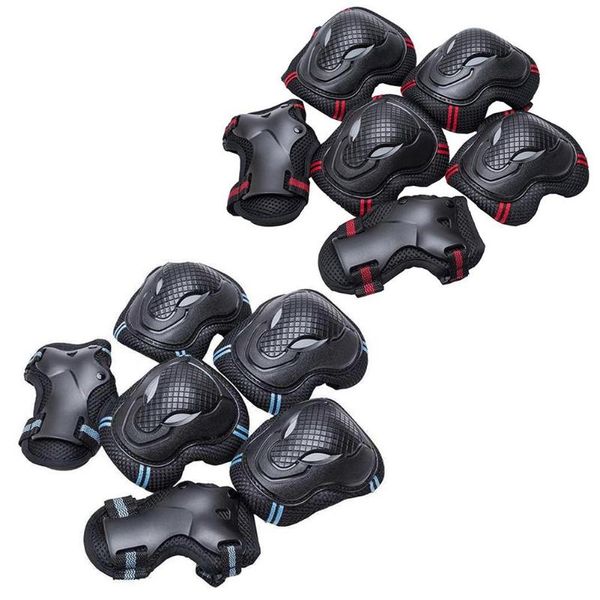6pc/set adjustable skating knee elbow pads hand brace cycling protective gear wrist guard outdoor sports safety &, Black;gray
6pc/set adjustable skating knee elbow pads hand brace cycling protective gear wrist guard outdoor sports safety &, Black;gray