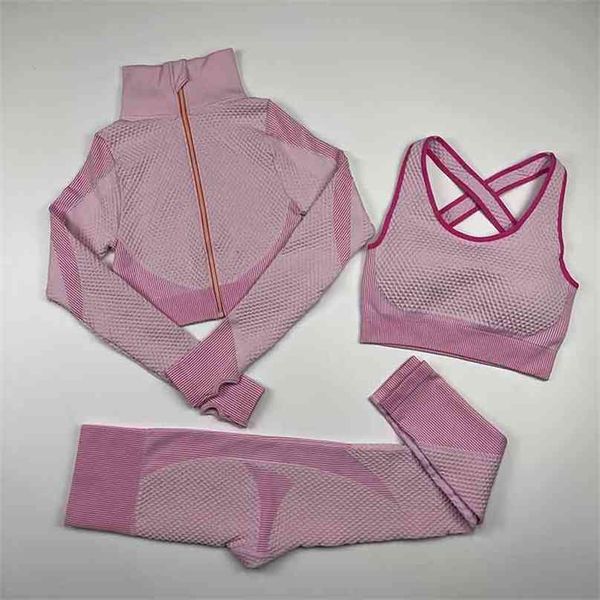 women zip up yoga set long sleeve workout clothes running sportswear gym leggings seamless sports bra fitness crop sets 210802, Gray
women zip up yoga set long sleeve workout clothes running sportswear gym leggings seamless sports bra fitness crop sets 210802, Gray