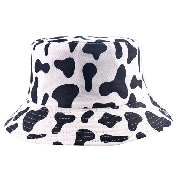 european and american ins new creative pink and white cows pattern bucket hat outdoor all-matching travel casual sun hat fashion busket hat, Blue;gray
european and american ins new creative pink and white cows pattern bucket hat outdoor all-matching travel casual sun hat fashion busket hat, Blue;gray