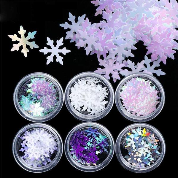 box christmas party nail sequins glitter 3d art gel holographic laser snowflakes ab silver manicure decoration1, Silver;gold
box christmas party nail sequins glitter 3d art gel holographic laser snowflakes ab silver manicure decoration1, Silver;gold