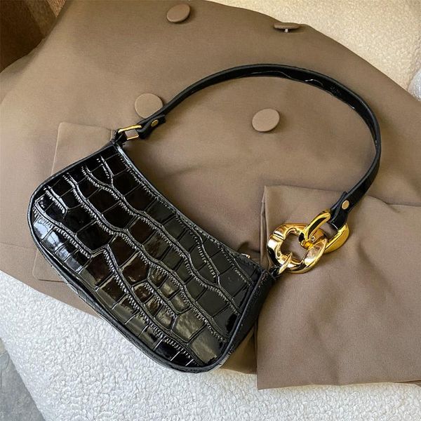 fashion women alligator pattern pu leather pure color underarm shoulder bag vintage ladies thick chain small handbag purse cross body
fashion women alligator pattern pu leather pure color underarm shoulder bag vintage ladies thick chain small handbag purse cross body