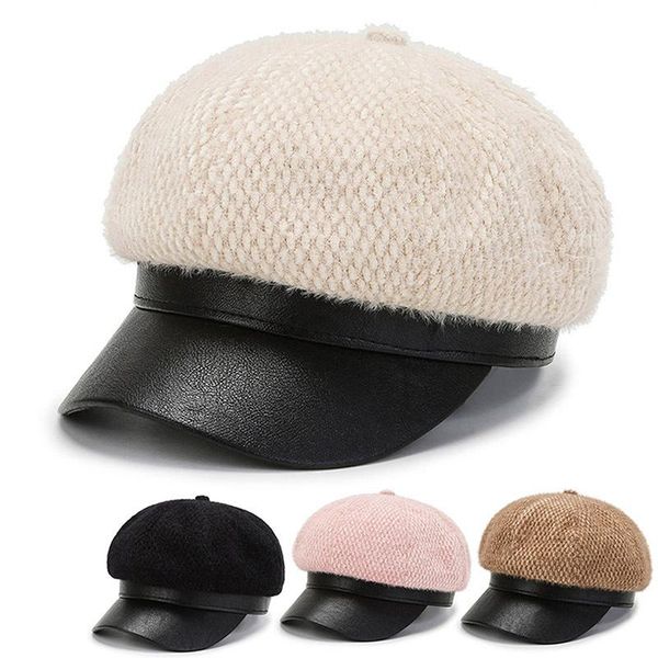 berets fashion cute women warm for outdoor autumn winter casual lady octagonal retro cap hat, Blue;gray
berets fashion cute women warm for outdoor autumn winter casual lady octagonal retro cap hat, Blue;gray