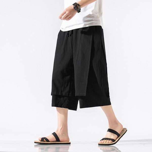 men's pants summer cotton linen harem men casual hip hop trousers big size 6xl 7xl 8xl wide leg calf-length joggers streetwear, Black
men's pants summer cotton linen harem men casual hip hop trousers big size 6xl 7xl 8xl wide leg calf-length joggers streetwear, Black